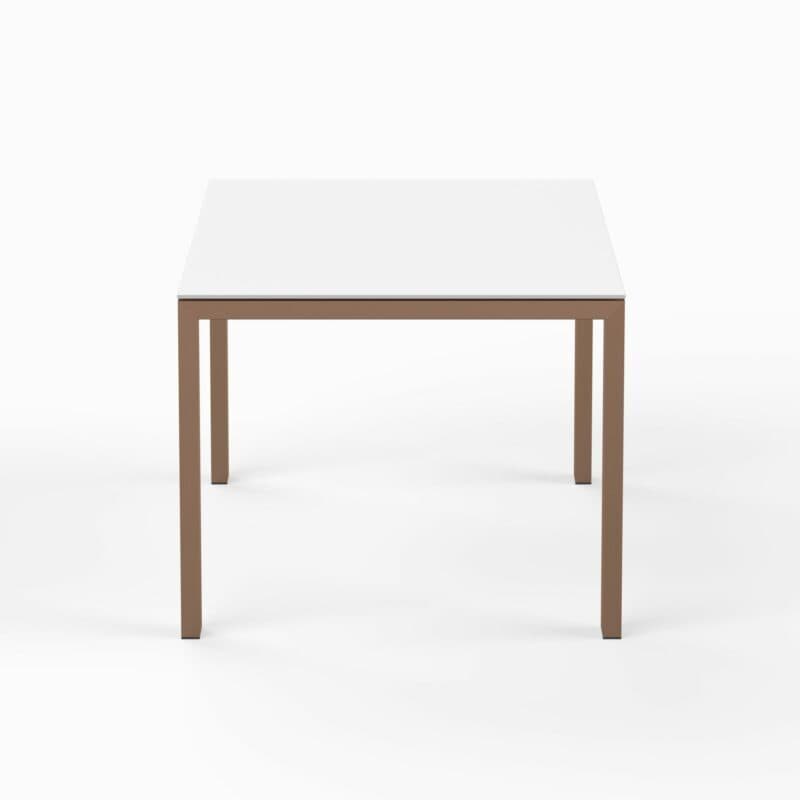 SIT Mobilia "Olympia Oslo Cobre" Gartentisch 160x95 cm, Gestell Edelstahl Kupfer verchromt, Tischplatte Dekton Chromica Uyuni