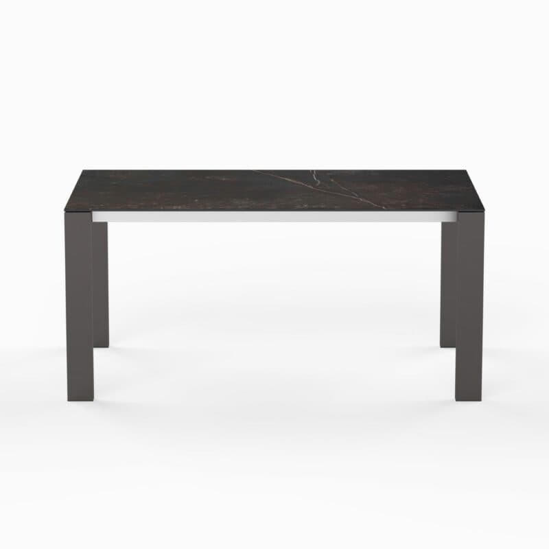 SIT Mobilia "Olympia Oslo Preto" Gartentisch 160x95 cm, Gestell Edelstahl schwarz verchromt, Tischplatte Dekton Kelya