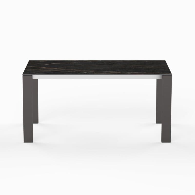 SIT Mobilia "Olympia Oslo Preto" Gartentisch 160x95 cm, Gestell Edelstahl schwarz verchromt, Tischplatte Dekton Laurent