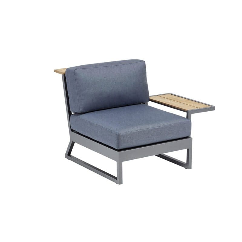 Kettler "Ocean Skid Platform" Loungemittelteil, Alu anthrazit matt, Bezug Agora® brisa