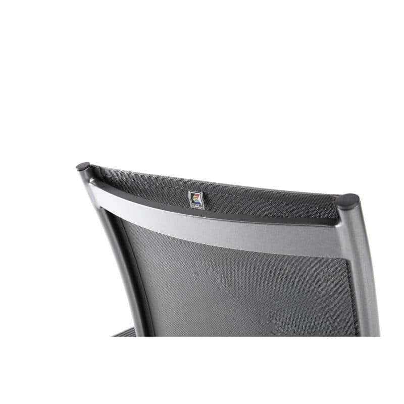 Kettler Tampa Stapelsessel, Aluminium anthrazit, Bespannung Textilen anthrazit