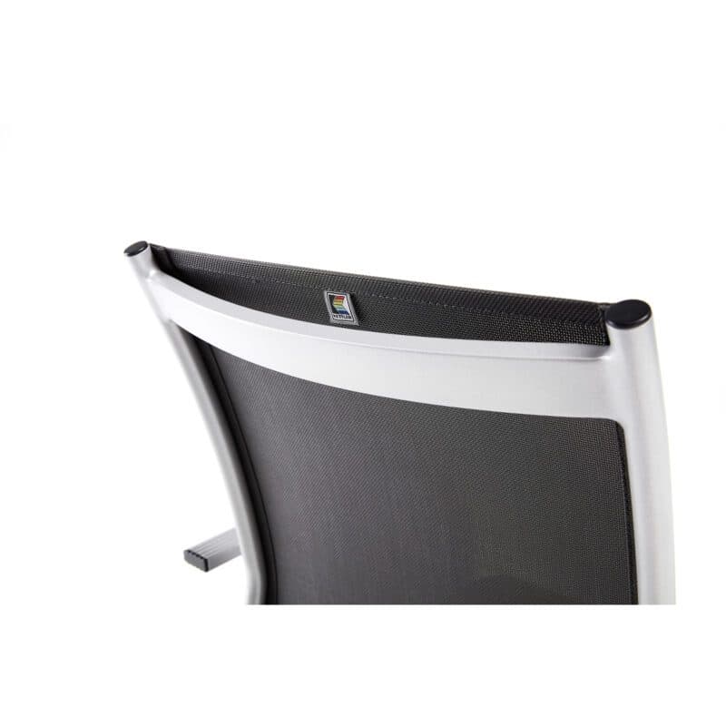 Kettler Tampa Stapelsessel, Aluminium silber, Bespannung Textilen anthrazit