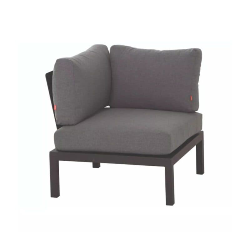Siena Garden "Alvida" Lounge Eckteil, Gestell Aluminium matt anthrazit, Polster grau