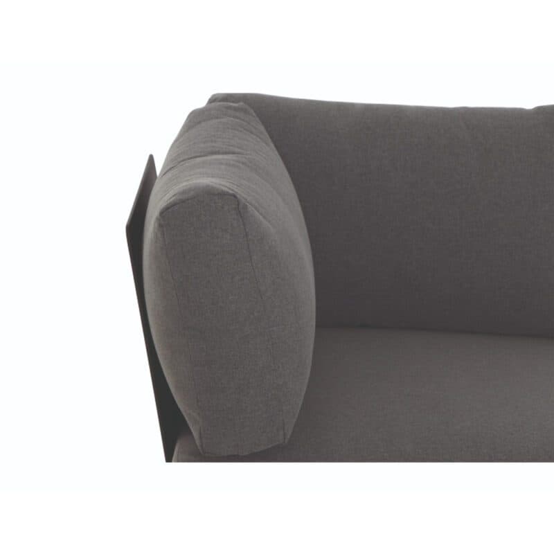 Siena Garden "Alvida" Lounge Eckteil, Gestell Aluminium matt anthrazit, Polster grau