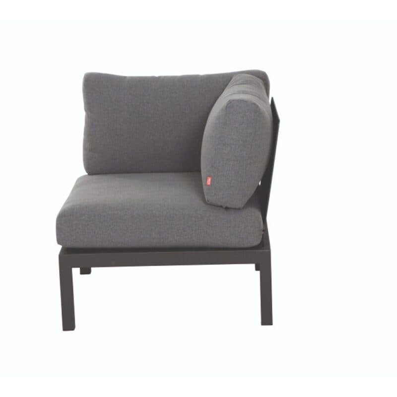 Siena Garden "Alvida" Lounge Eckteil, Gestell Aluminium matt anthrazit, Polster grau