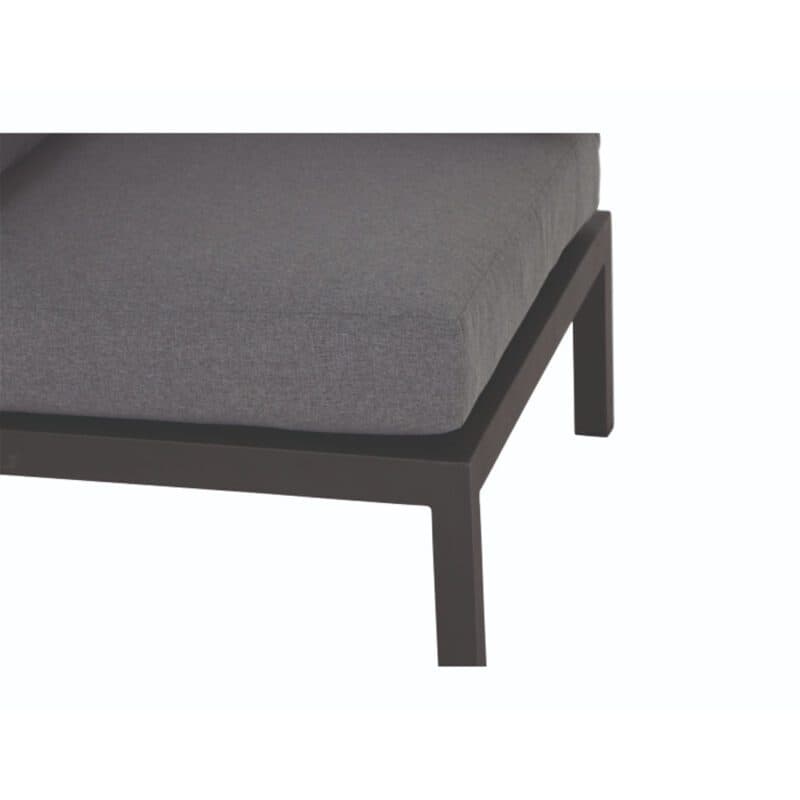 Siena Garden "Alvida" Lounge Eckteil, Gestell Aluminium matt anthrazit, Polster grau