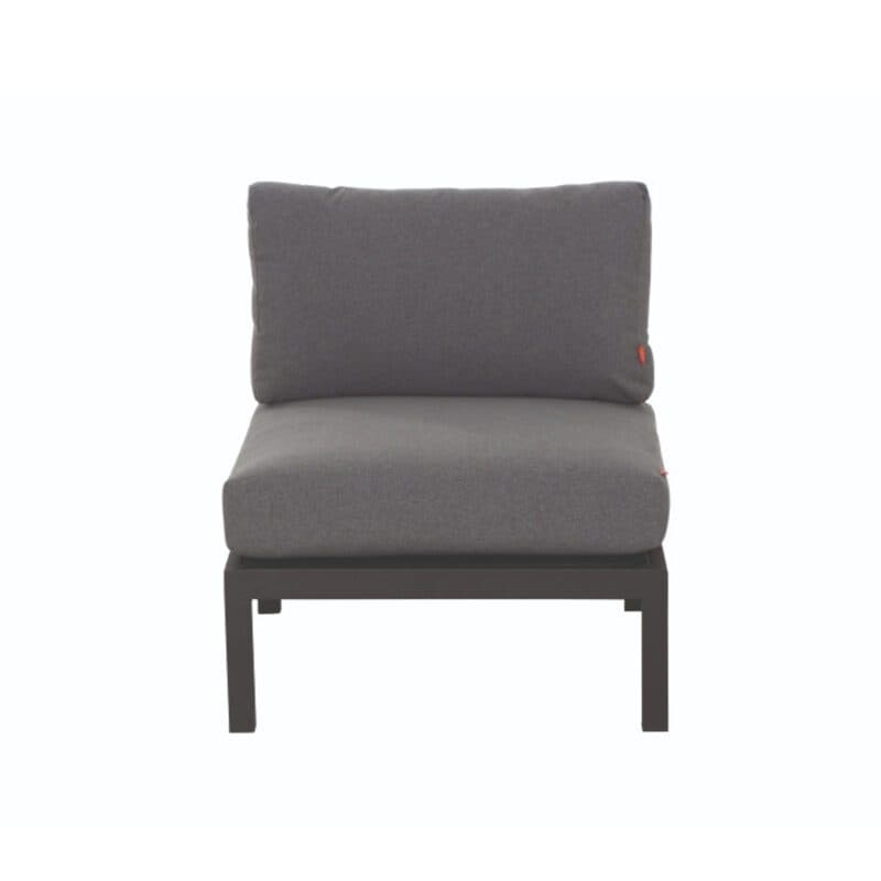 Siena Garden "Alvida" Lounge Mittelteil, Gestell Aluminium matt anthrazit, Polster grau