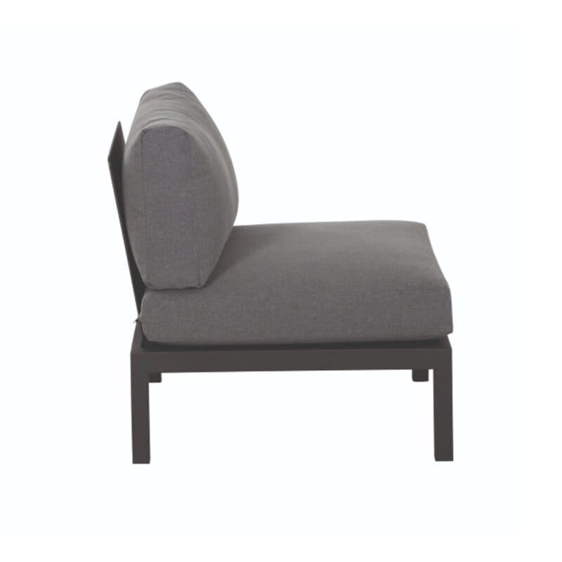 Siena Garden "Alvida" Lounge Mittelteil, Gestell Aluminium matt anthrazit, Polster grau