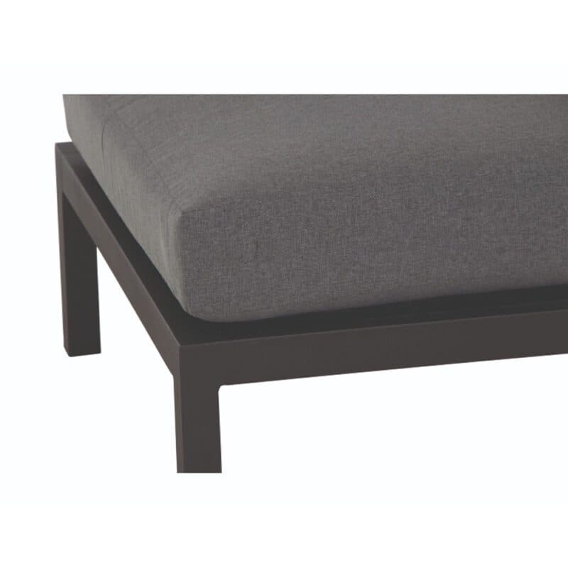 Siena Garden "Alvida" Lounge Mittelteil, Gestell Aluminium matt anthrazit, Polster grau