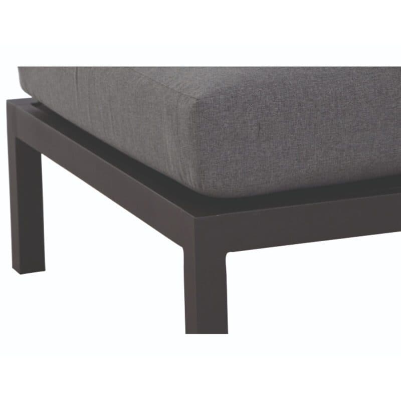 Siena Garden "Alvida" Lounge Mittelteil, Gestell Aluminium matt anthrazit, Polster grau