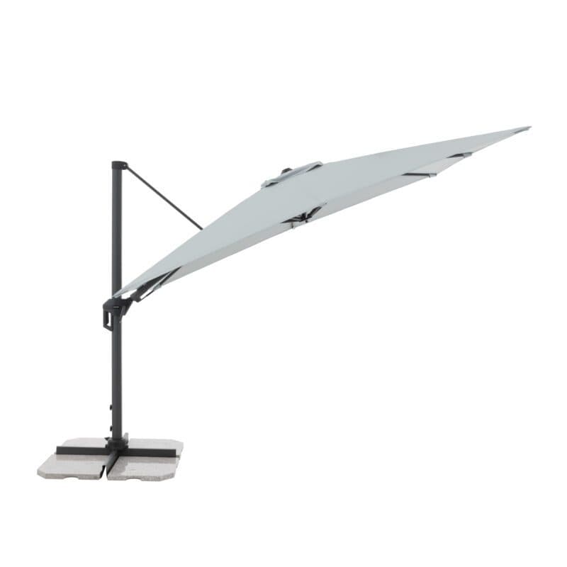 Doppler "Active Green Edition" Ampelschirm, rechteckig, 310x210 cm, Farbe 827 Hellgrau