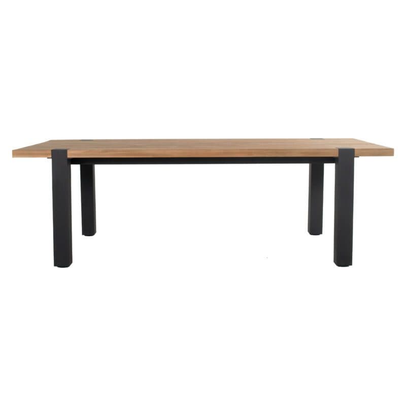 Hartman "Esmee" Gartentisch 200x100 cm, Gestell Aluminium carbon black, Tischplatte Teakholz