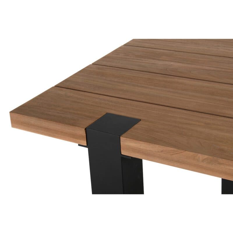 Hartman "Esmee" Gartentisch, Gestell Aluminium carbon black, Tischplatte Teakholz