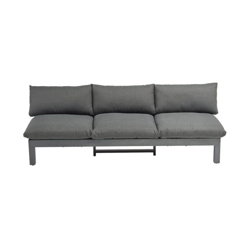 Kettler Comfort Loungesofa 3-sitzig, Alu anthrazit matt, Outdoorbezug graphit