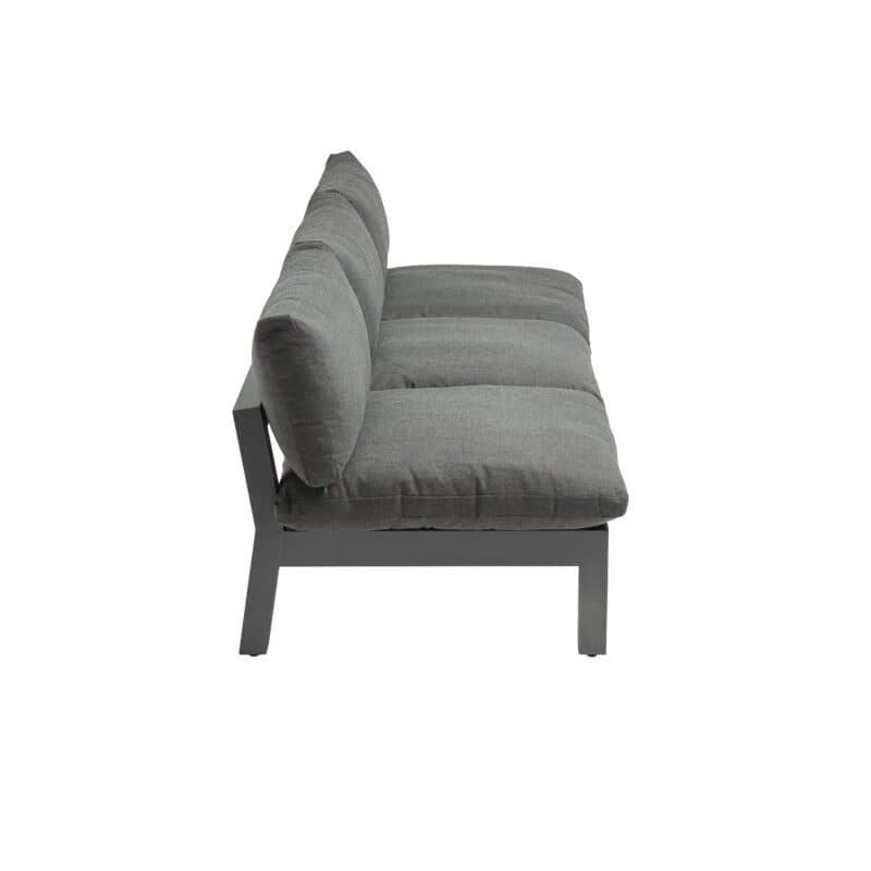 Kettler Comfort Loungesofa 3-sitzig, Alu anthrazit matt, Outdoorbezug graphit