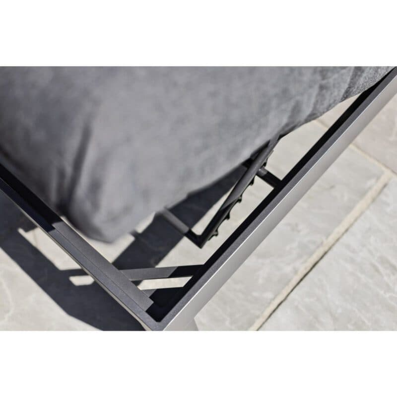 Kettler Comfort Loungesofa 3-sitzig, Alu anthrazit matt, Outdoorbezug graphit
