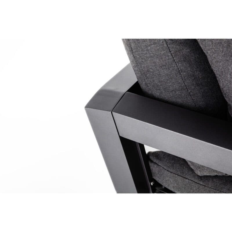 Kettler Comfort Eckteil, Alu anthrazit matt, Outdoorbezug graphit