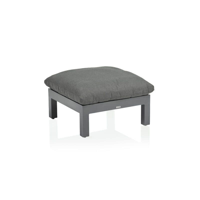 Kettler Comfort Loungehocker, Alu anthrazit matt, Outdoorbezug graphit
