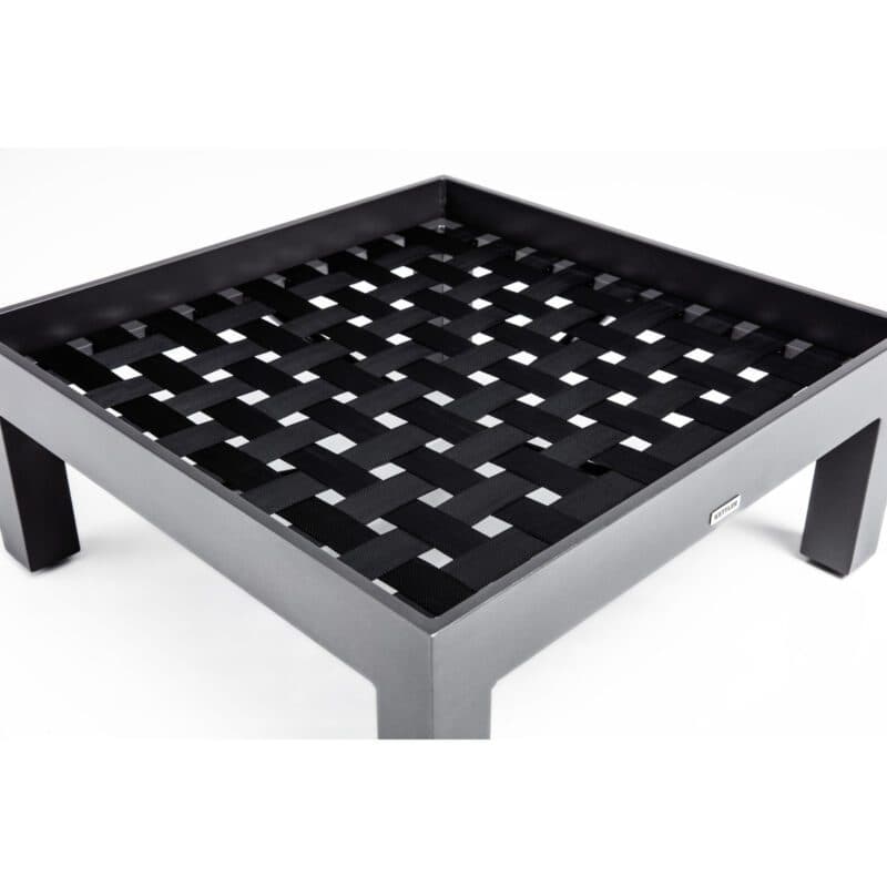 Kettler Comfort Loungehocker, Alu anthrazit matt, Outdoorbezug graphit