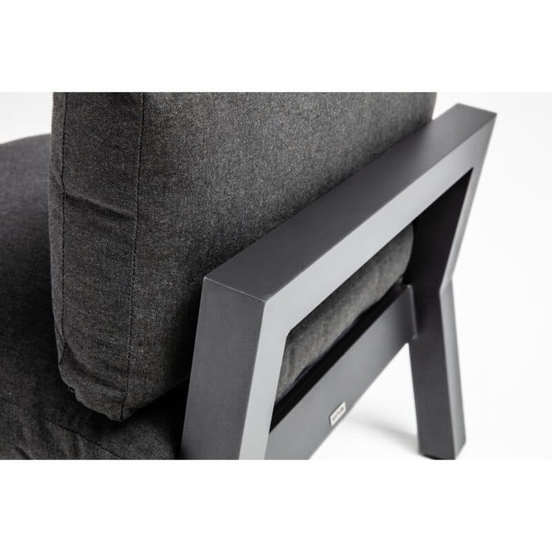Kettler Comfort Mittelteil, Alu anthrazit matt, Outdoorbezug graphit
