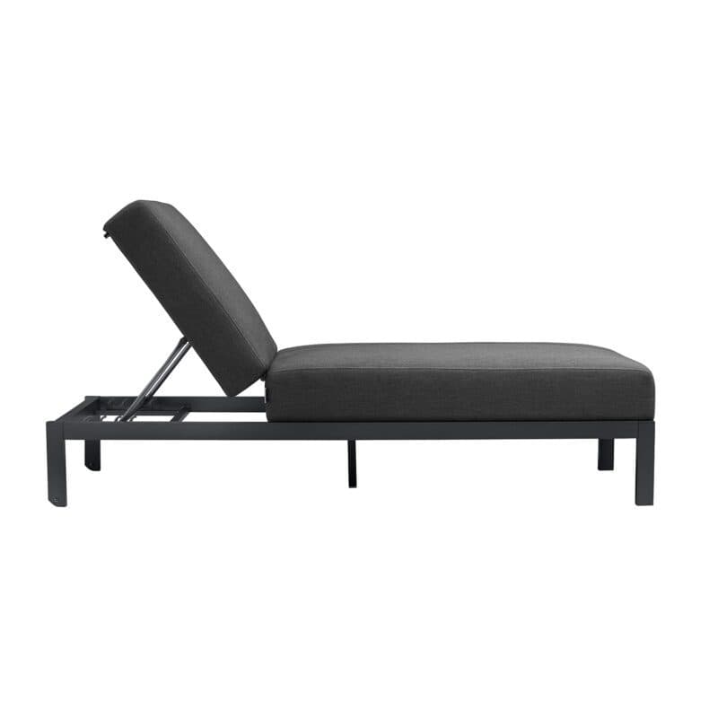 Kettler "Pure" Silver-Line Sonnenliege, Gestell Aluminium anthrazit, Bezug Sunbrella Sooty, Polster mit schnelltrocknendem Schaum