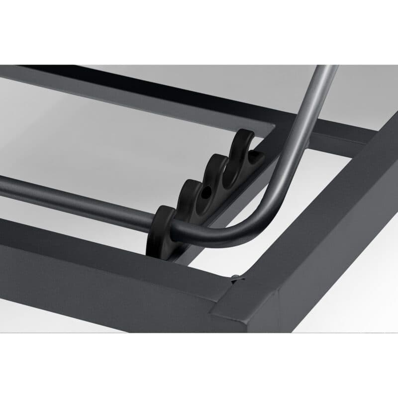 Kettler "Pure" Silver-Line Sonnenliege, Gestell Aluminium anthrazit, Bezug Sunbrella Sooty, Polster mit schnelltrocknendem Schaum