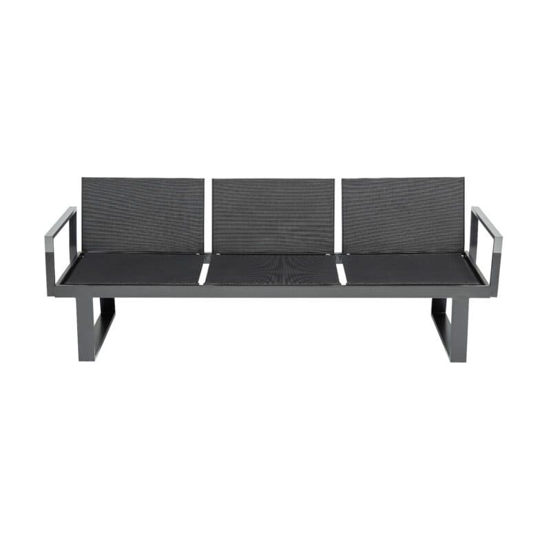 Kettler Rasmus Lounge/Liege, 3-sitzig, Alu anthrazit, Twitchell® charcoal, Armlehne Alu