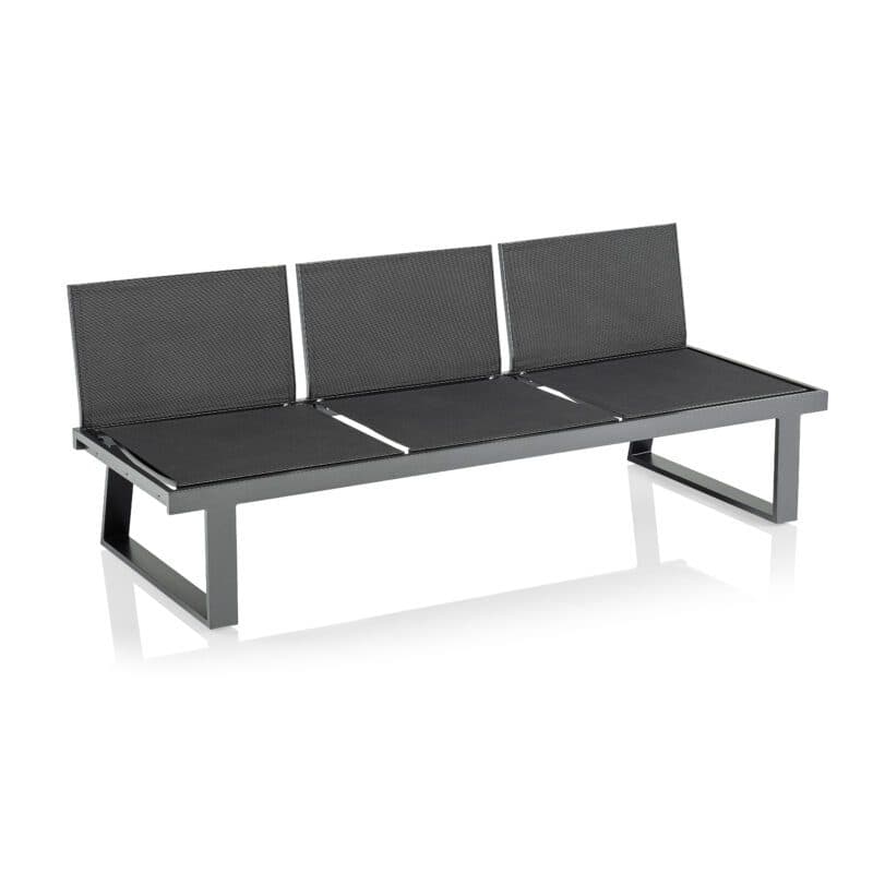 Kettler Rasmus Lounge/Liege, 3-sitzig, Alu anthrazit, Twitchell® charcoal