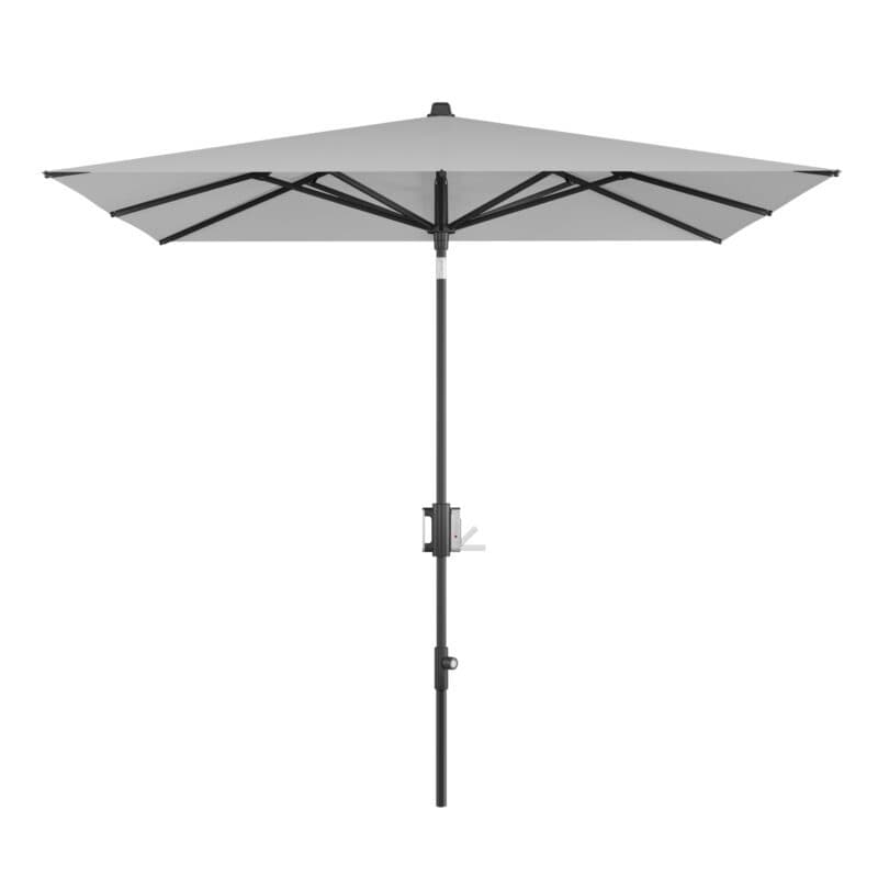 Knirps Sonnenschirm "Apoll Black Edition", quadratisch, 240x240 cm, Farbe 800 - light grey