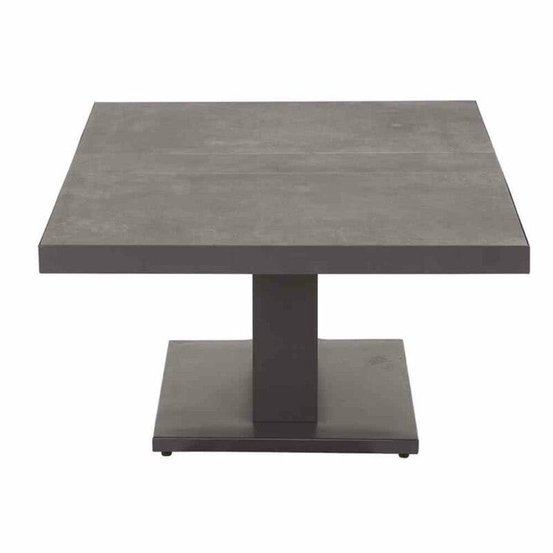 Siena Garden "Bellani" Lift-Tisch, Loungetisch, Gestell Aluminium anthrazit matt, Tischplatte und Unterbau aus Keramikfliesen, 160x90 cm