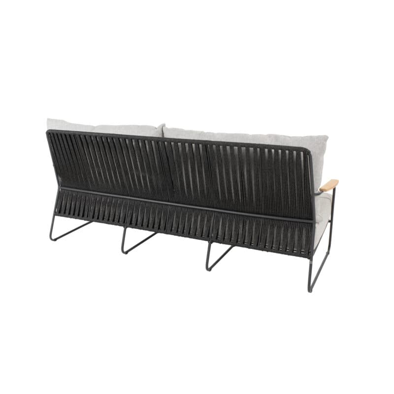 4seasons Outdoor "Balade" 3er-Loungesofa, Edelstahl anthrazit, Rope anthrazit