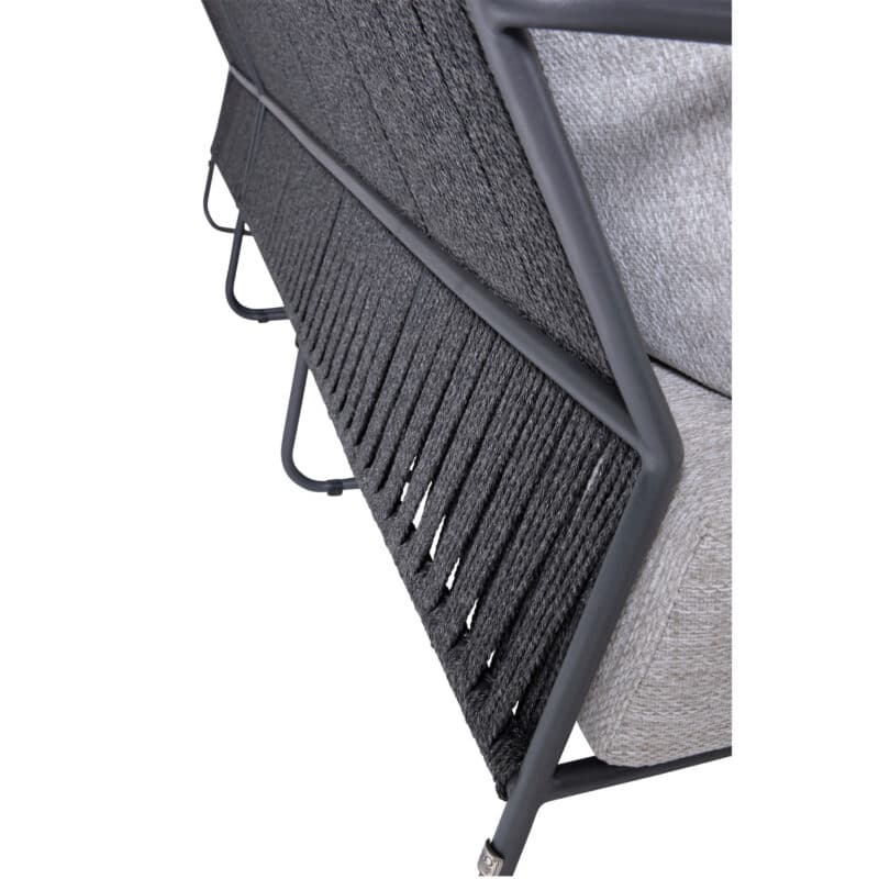 4seasons Outdoor "Balade" Loungemöbel, Edelstahl anthrazit, Rope anthrazit