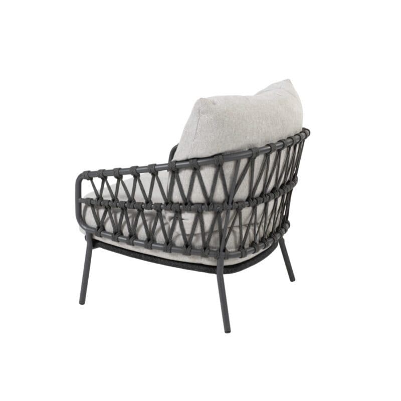 4Seasons Outdoor "Calpi" Loungesessel, Alu anthrazit, Rope anhrazit