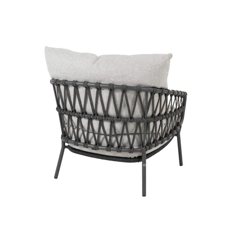4Seasons Outdoor "Calpi" Loungesessel, Alu anthrazit, Rope anhrazit