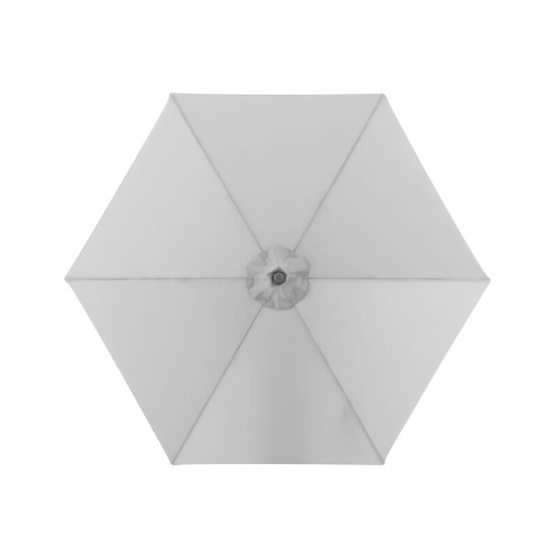 Doppler "Act Auto Tilt" Kurbelschirm, rund, 305 cm, Farbe 827 Hellgrau