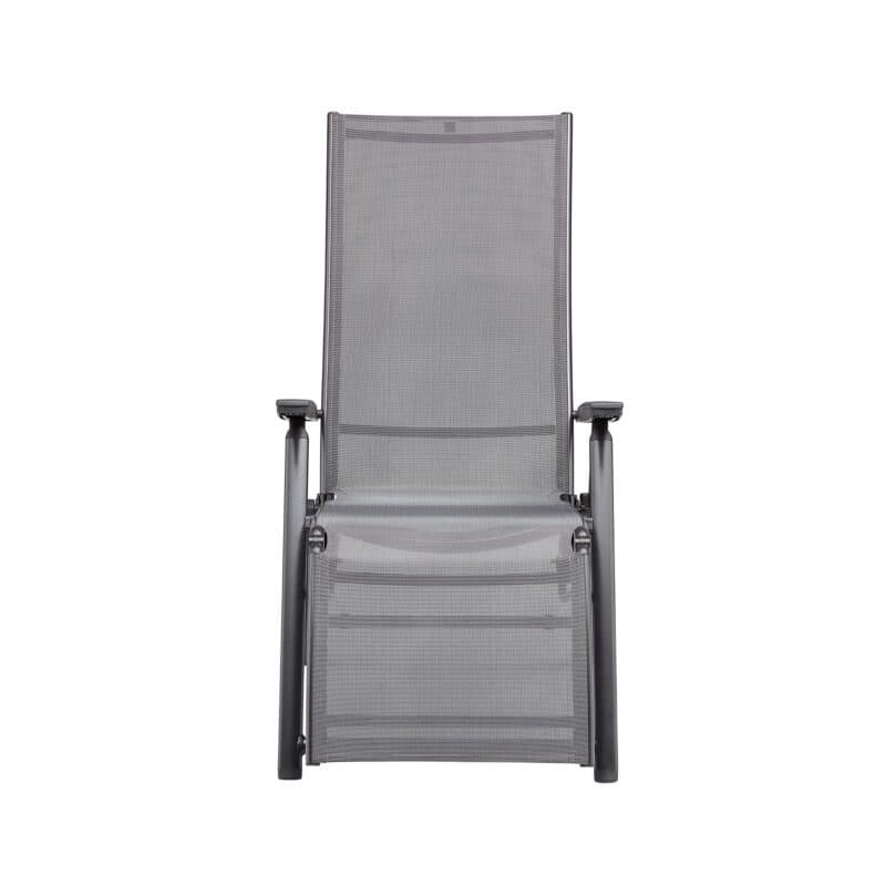 Kettler "Cirrus" Silver-Line Relaxsessel XL, Alu anthrazit, Textilbespannung anthrazit-grau