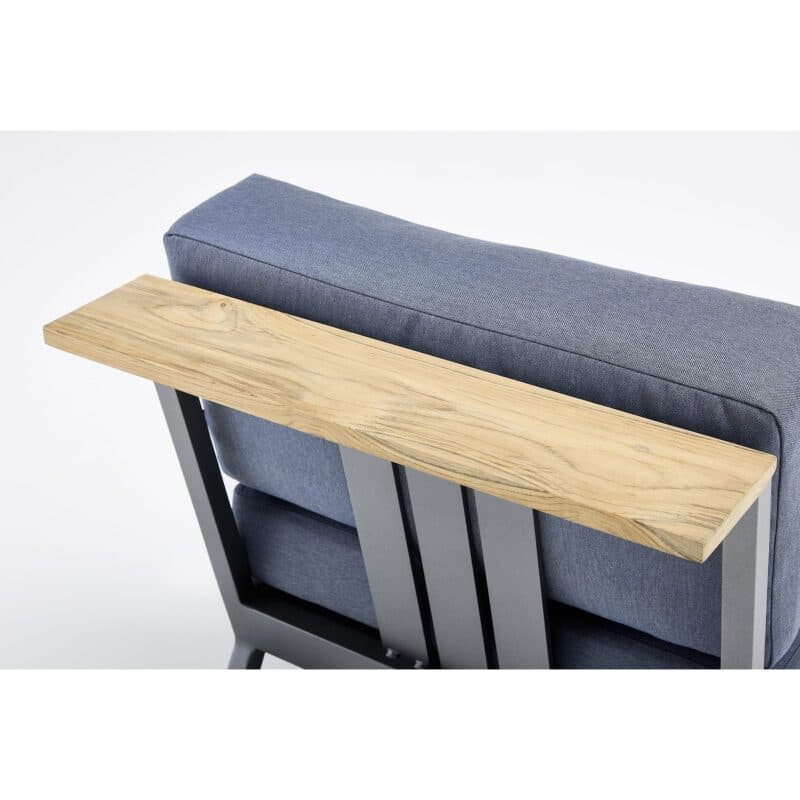 Kettler "Ocean Skid Platform" Anbauelement, Stahl anthrazit matt, Teak