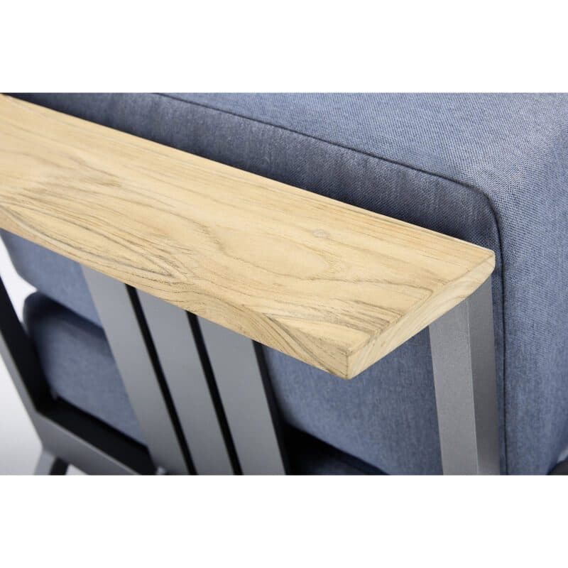 Kettler "Ocean Skid Platform" Anbauelement, Stahl anthrazit matt, Teak