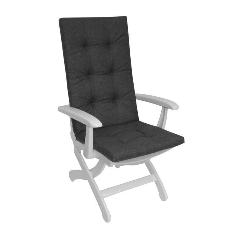 KETTtex Auflage für Hochlehner/Klappsessel, 123x50x5 cm, anthrazit