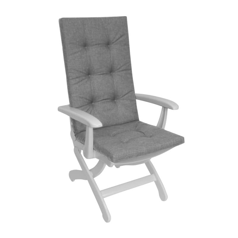 KETTtex Auflage für Hochlehner/Klappsessel, 123x50x5 cm, grau