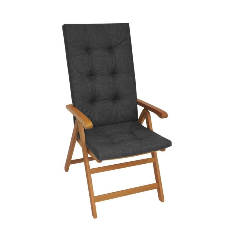 KETTtex Auflage für Hochlehner/Klappsessel, 123x50x5 cm, anthrazit