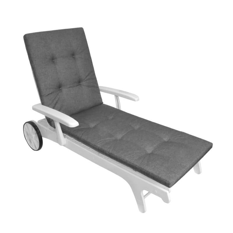 KETTtex Auflage für Gartenliege, 200x60x5 cm, grau