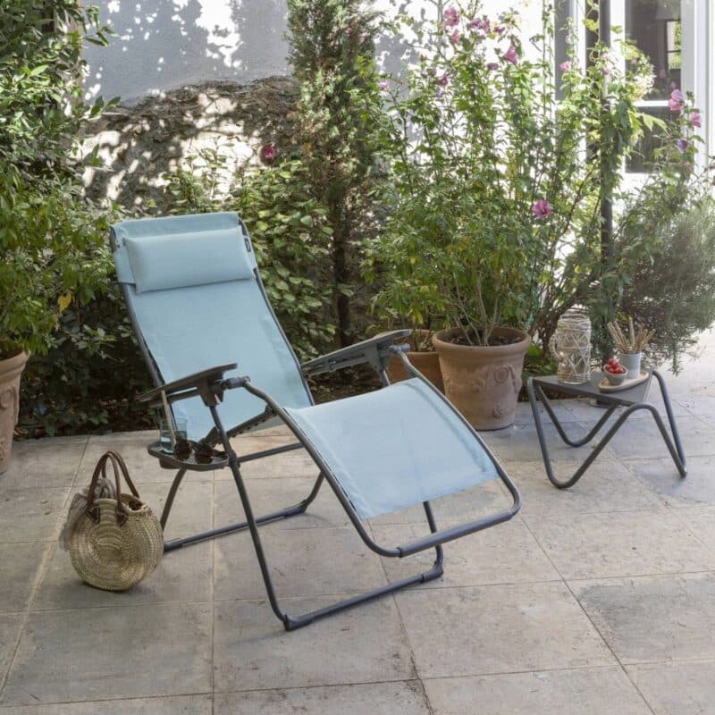 Lafuma "Futura" Relaxsessel, Gestell Stahl titane, Sitzfläche Batyline® Duo mistral © LAFUMA MOBILIER - Pierrick Verny