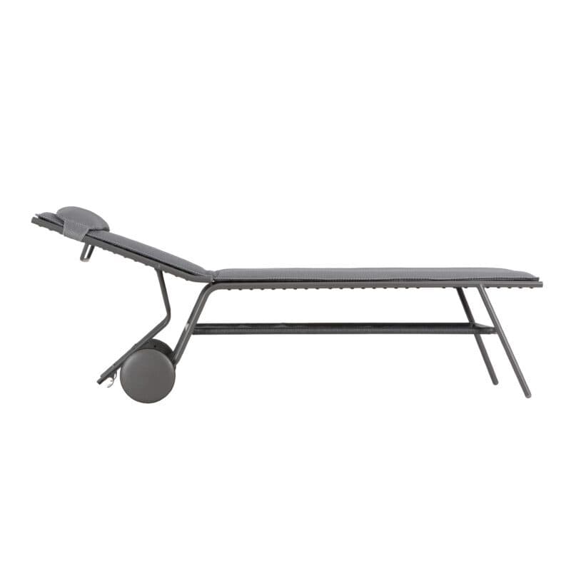 Lafuma Sonnenliege "Miami II BeComfort®" in Komforthöhe, Gestell Stahl titane, Liegefläche BeComfort® silver