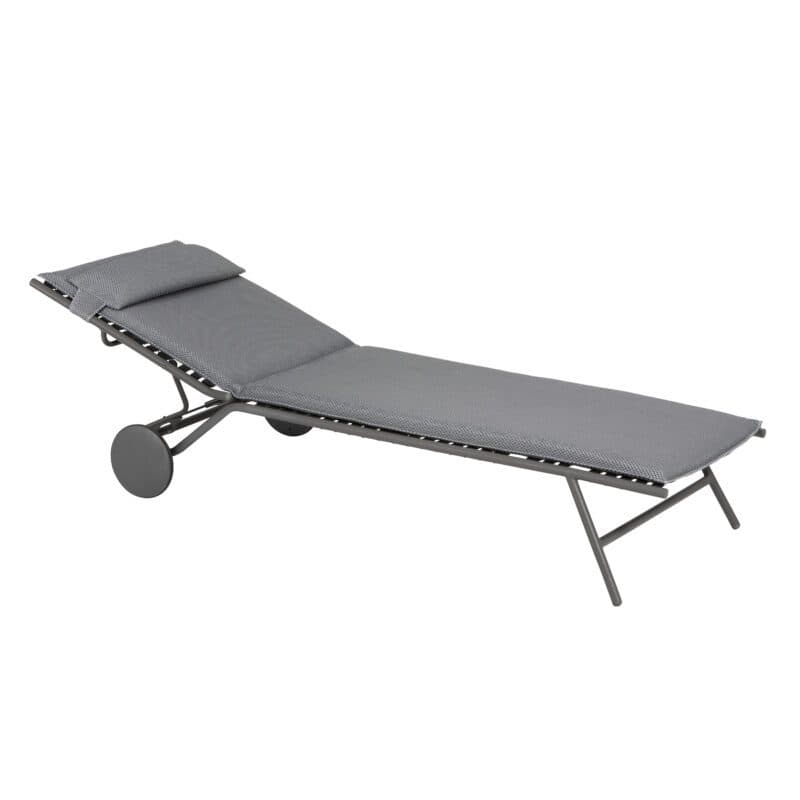 Lafuma Sonnenliege "Miami II BeComfort®", Gestell Stahl titane, Liegefläche BeComfort® silver