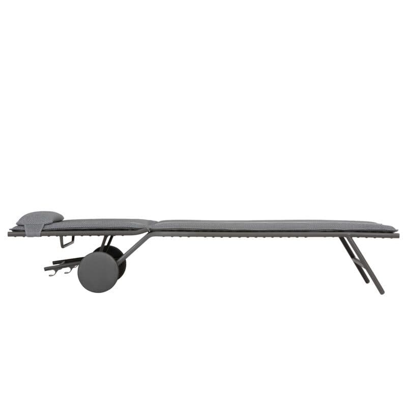 Lafuma Sonnenliege "Miami II BeComfort®", Gestell Stahl titane, Liegefläche BeComfort® silver