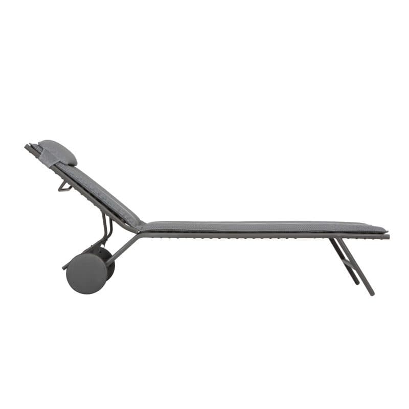 Lafuma Sonnenliege "Miami II BeComfort®", Gestell Stahl titane, Liegefläche BeComfort® silver