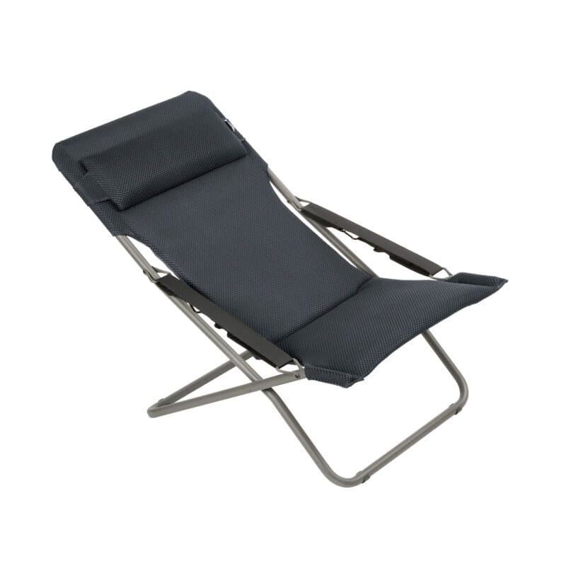 Lafuma "Transabed" Liegestuhl, Gestell Stahl titane, Sitzfläche BeComfort® dark grey
