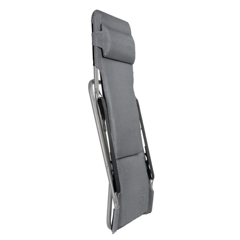 Lafuma "Transabed" Liegestuhl, Gestell Stahl titane, Sitzfläche BeComfort® silver