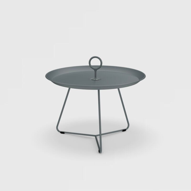 Houe "Eyelet" Beistelltisch, Gestell Stahl und Tischplatte Aluminiumt dark grey, Ø 57,5 cm, H 41 cm